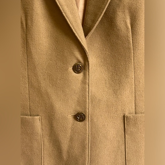 VTG The Fashion Place Solid Brown Wool Blend Two Button Blazer Jacket Women’s 12 - Picture 9 of 13